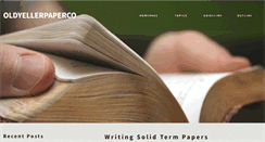 Desktop Screenshot of oldyellerpaperco.com