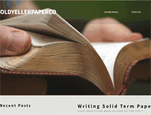 Tablet Screenshot of oldyellerpaperco.com